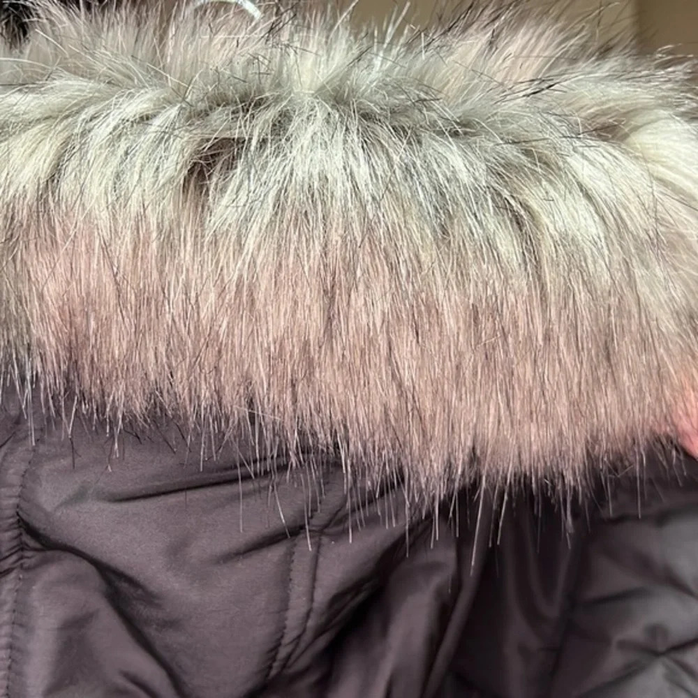 WOMENS INTL DETAILS  BLACK JACKET WITH FAUX FUR LARGE & X-LARGE NEW WITH TAGS - Picture 5 of 9